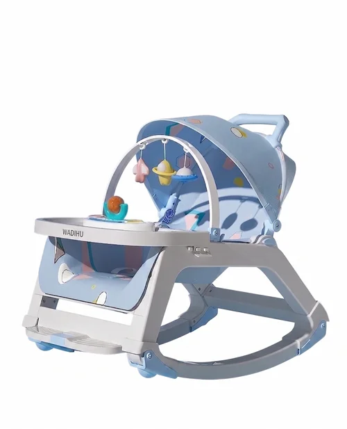 4-in-1 Multifunktions-Babyschaukelstuhl & Essstuhl