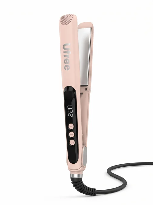 Professional Ceramic Hair Straightener - Pink (EU Plug only)