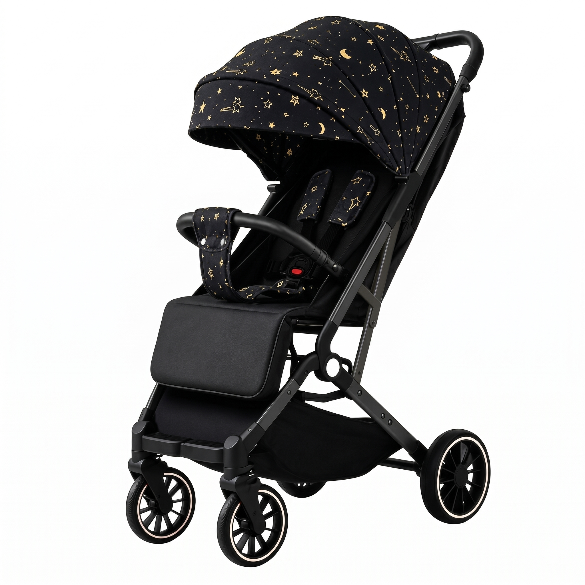 Compact Baby Stroller 4-Wheel Suspension - Reclining Seat