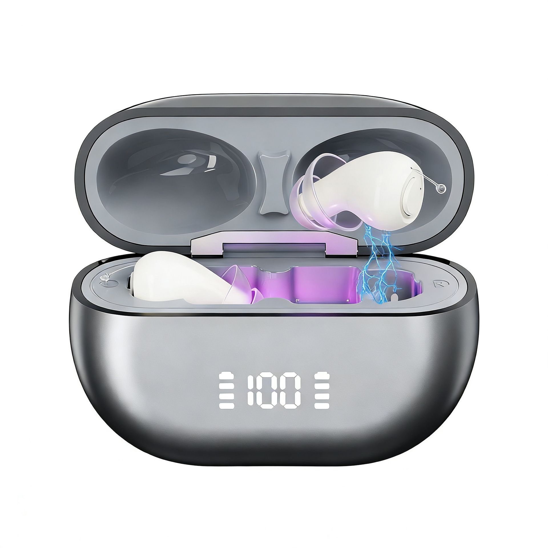 GM-955 UV Sterilizing Rechargeable Hearing Aid 16-Channel Digital Noise Reduction #26240021