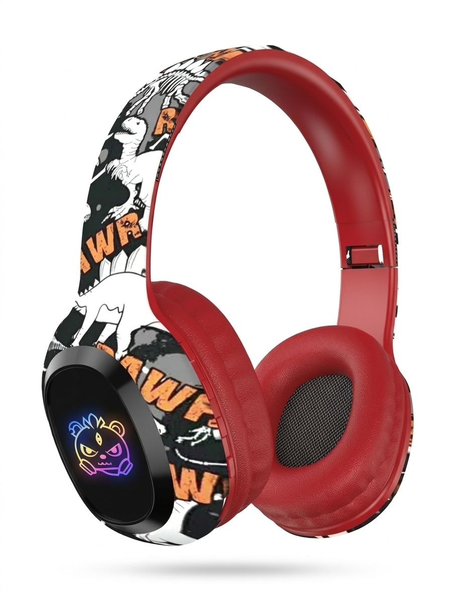 P95 RGB Graffiti Wireless Over-Ear Headphones, Bluetooth 5.3, 40mm Drivers, 8H Playtime