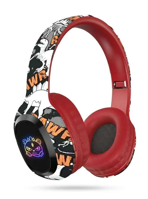 P95 RGB Graffiti Wireless Over-Ear Headphones, Bluetooth 5.3, 40mm Drivers, 8H Playtime