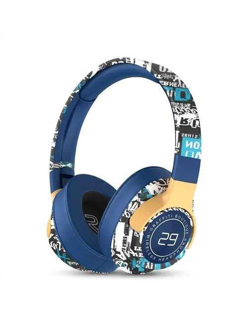 SN29 Graffiti Wireless Over-Ear Headphones, Bluetooth 5.1, 40mm Drivers, 12H Playtime