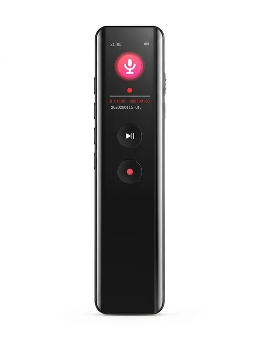 Portable Digital Voice Recorder with HiFi Playback, Intelligent Noise Cancellation, Secure File Encryption, Extended Battery Life, N5 Black