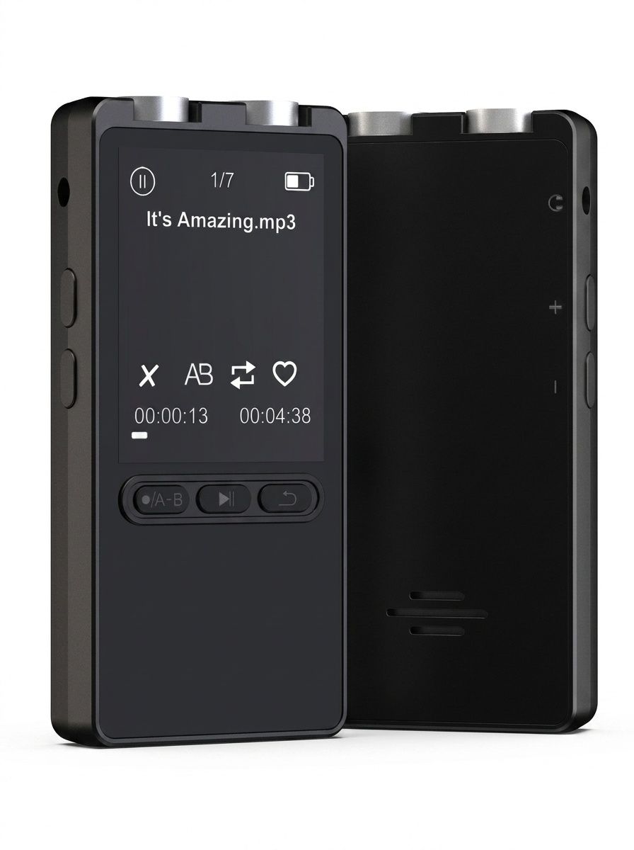 Portable MP3 Player with 128GB Built-in Storage, Bluetooth 5.2 Connectivity, High-Fidelity Audio, 20-Hour Battery Life, N27 Black