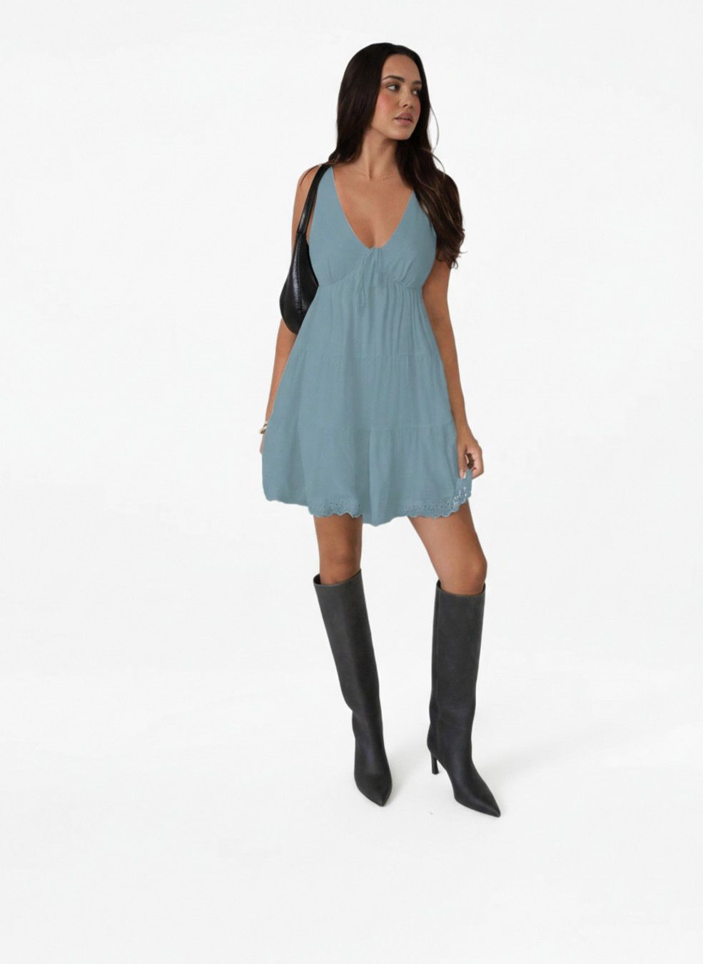 Vestidos azules L GWC-00016