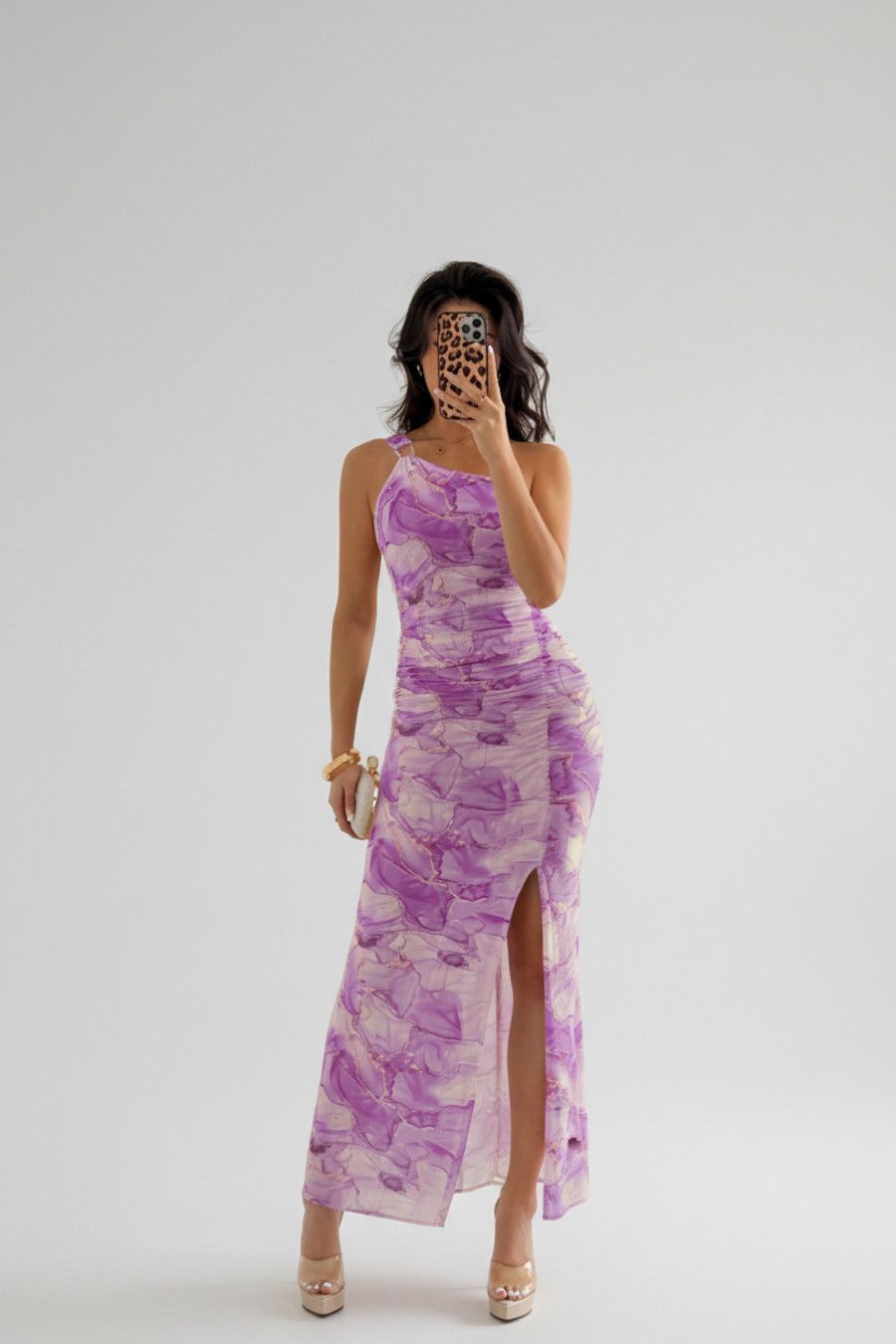 Vestidos de fiesta de poliéster azul cielo L GWC-00019