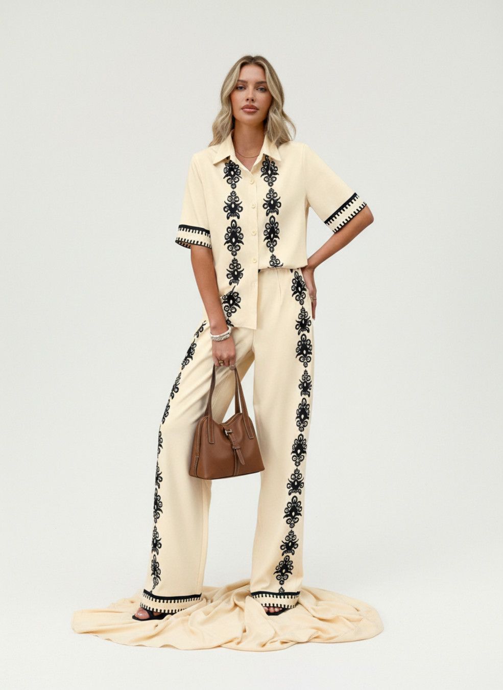 Albaricoque Poliéster (fibra de poliéster) Poliéster (fibra de poliéster) Conjuntos a juego estilo fiesta L GWC-00013