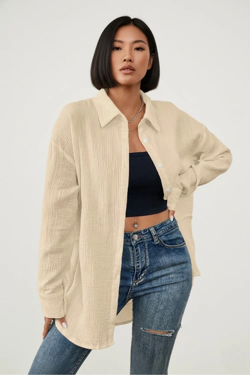 Women's Wear Fashion Casual Long-Sleeve Shirt Jacket GWC-00009