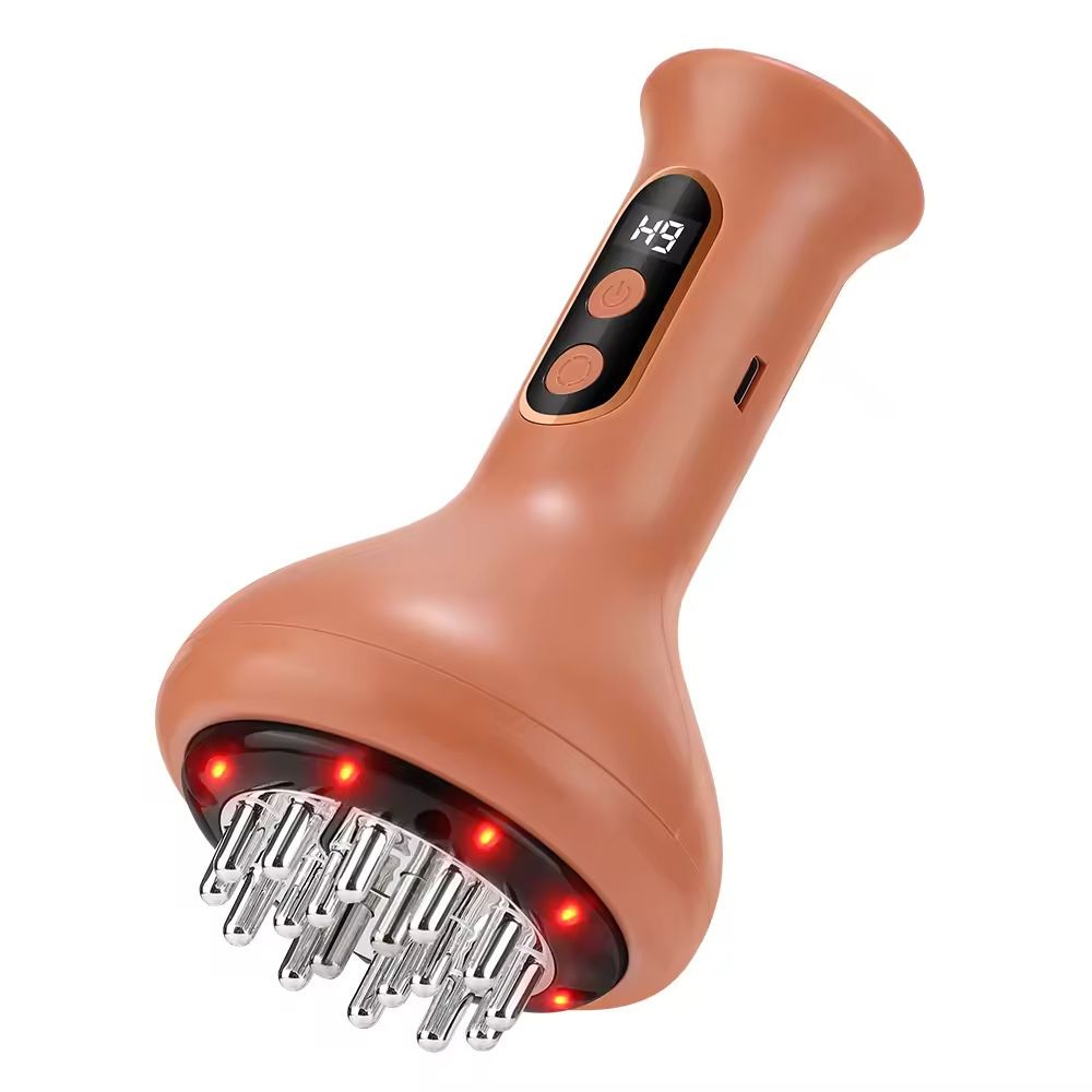 9-Level Meridian Massage Brush with Red Light & Microcurrent