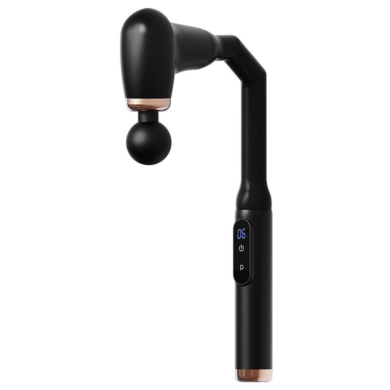 Pistolet de massage à percussion à poignée allongée pour massage en profondeur