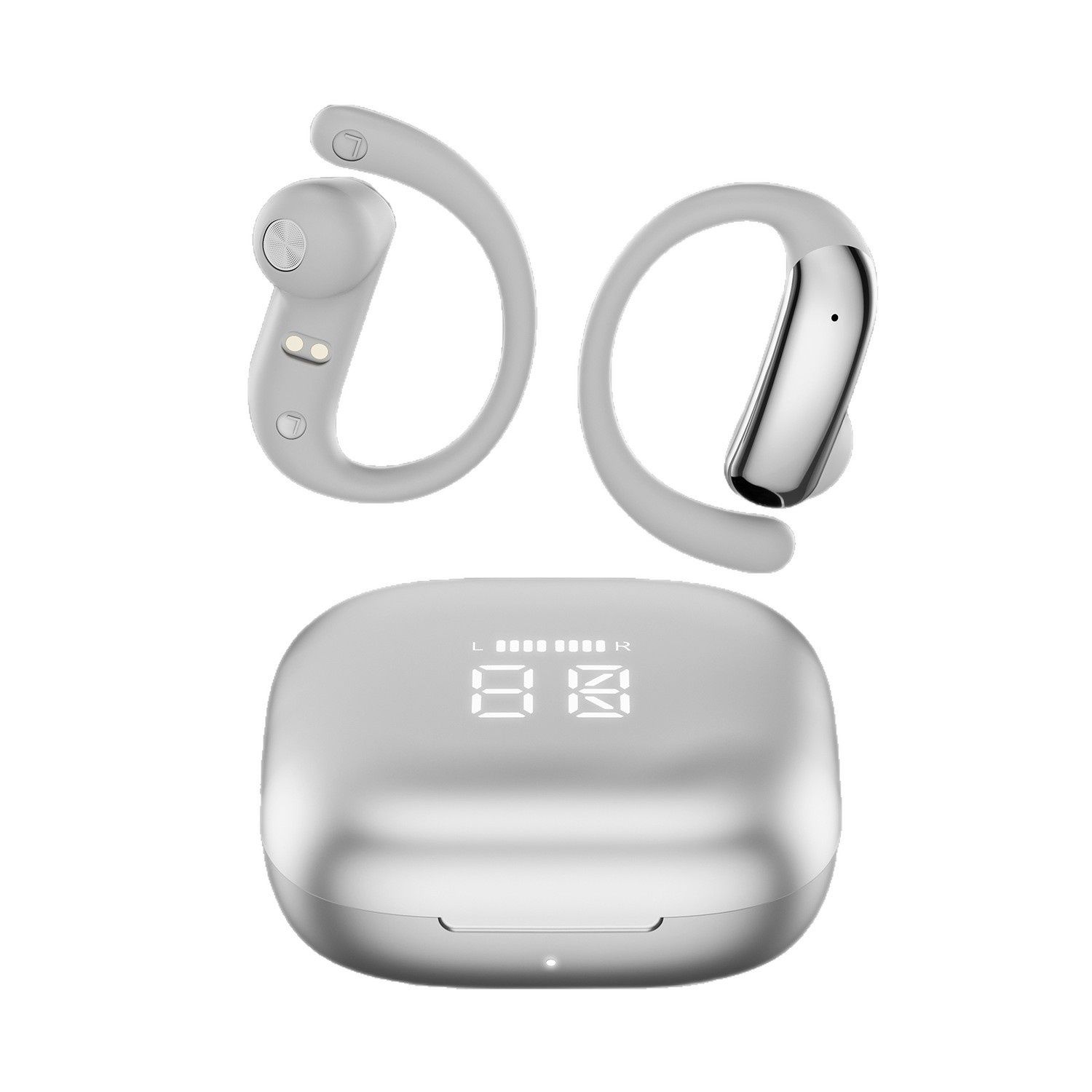 Open-Ear Wireless HiFi Earbuds with LED Charging Case Model#M142