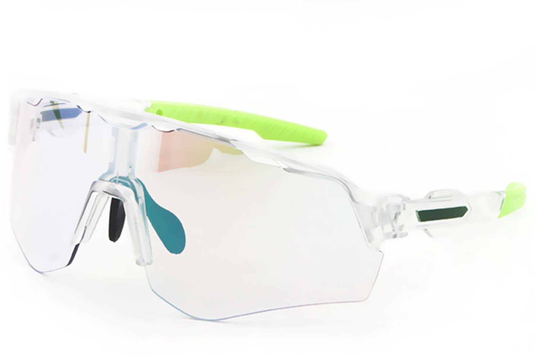 Irregular Transparent Plastic Photochromic Glasses #BS1725-0058