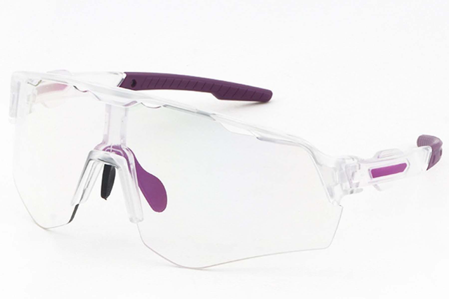 Irregular Transparent Plastic Photochromic Glasses #BS1725-0059