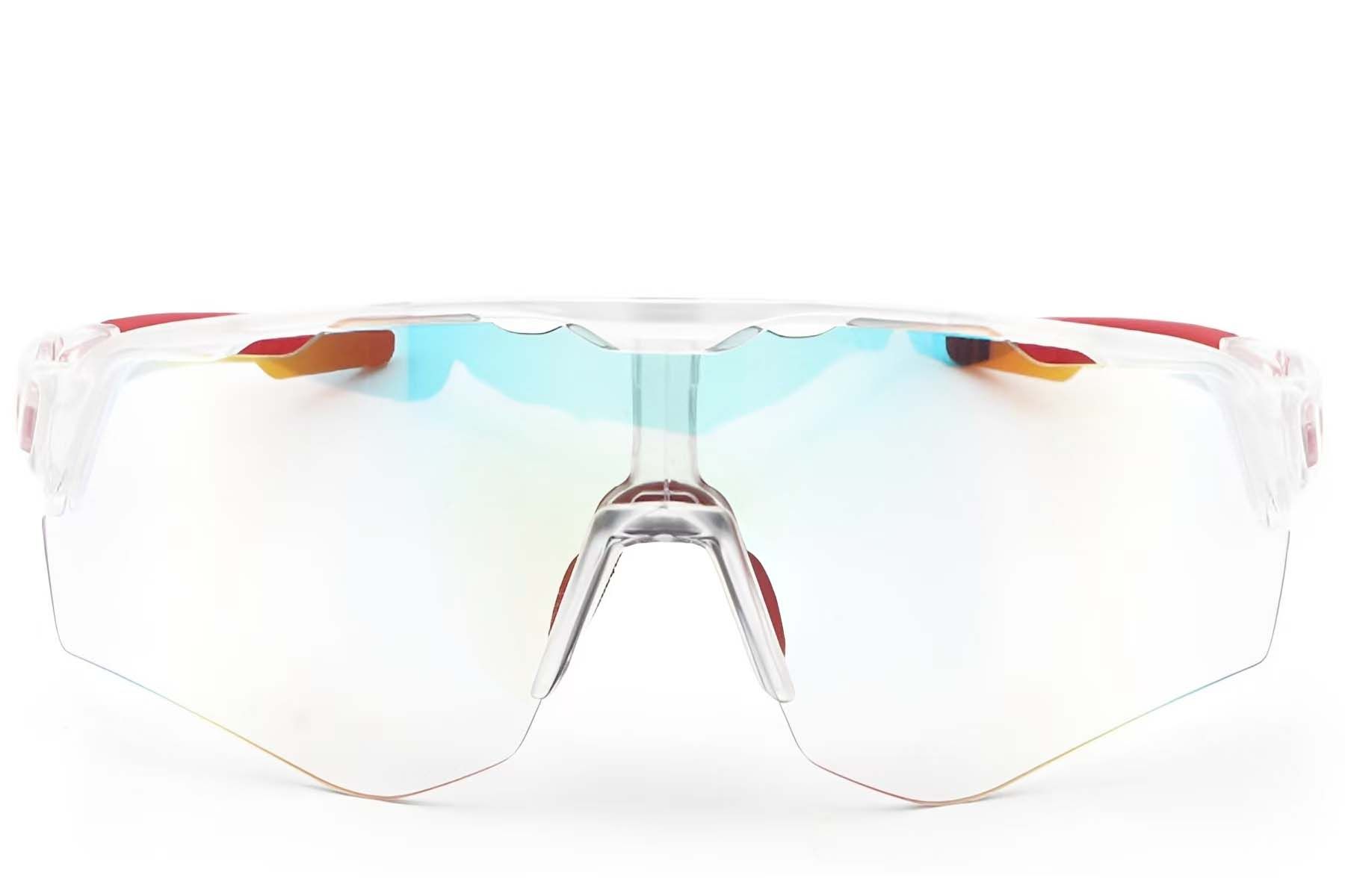 Irregular Transparent Plastic Photochromic Glasses #BS1725-0056