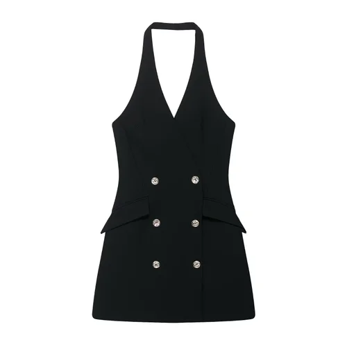 Mini Bodycon Halter Dress - European Style KUN-00129