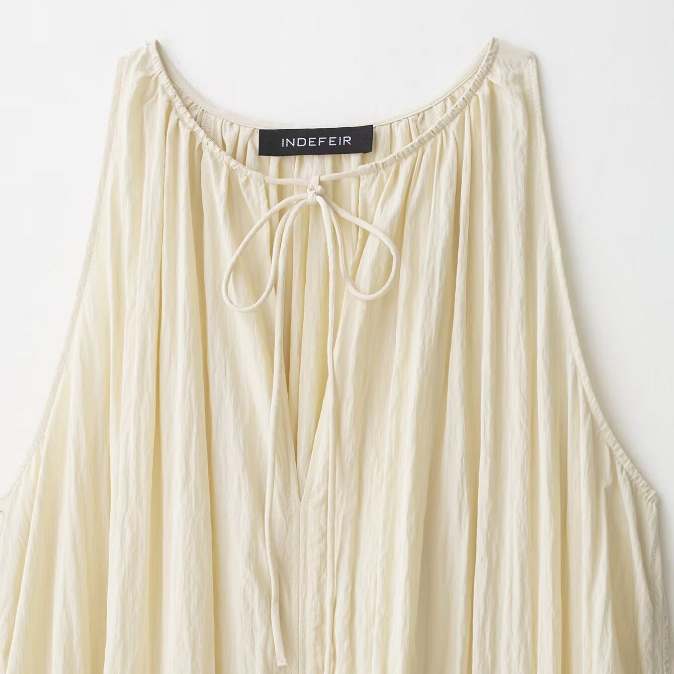 Women's Ruched Midi Dress - Versatile European Style KUN-00220