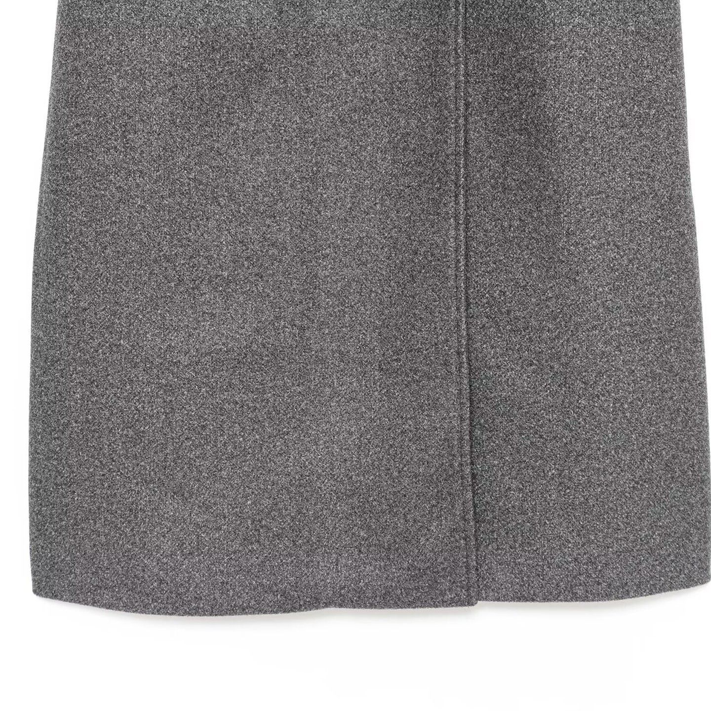 Cappotto in misto lana con cintura, stile retrò chic, modello KUN-00019