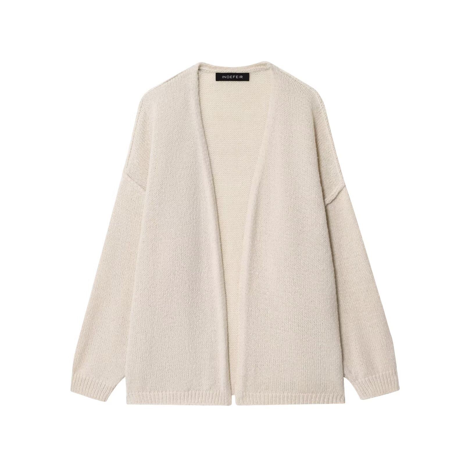 Knit Cardigan Sweater Oversized Chunky Long KUN-00038