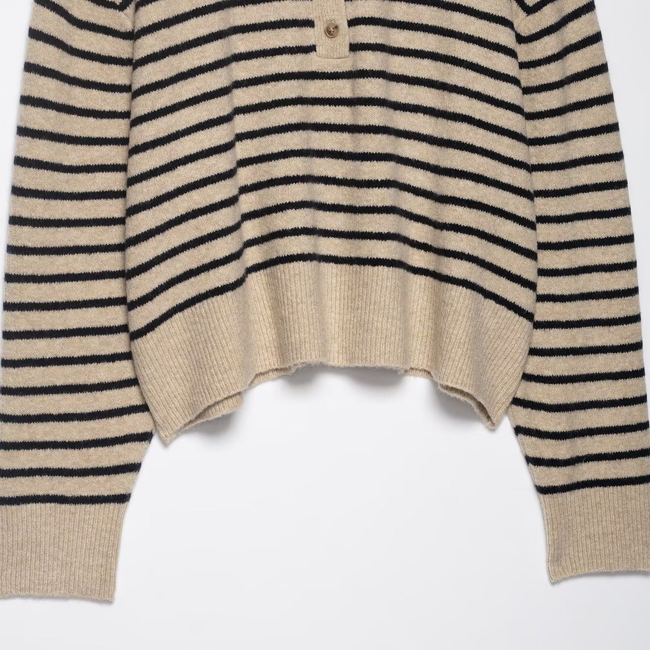 Striped Knit Top - European Chic Casual Sweater KUN-00100