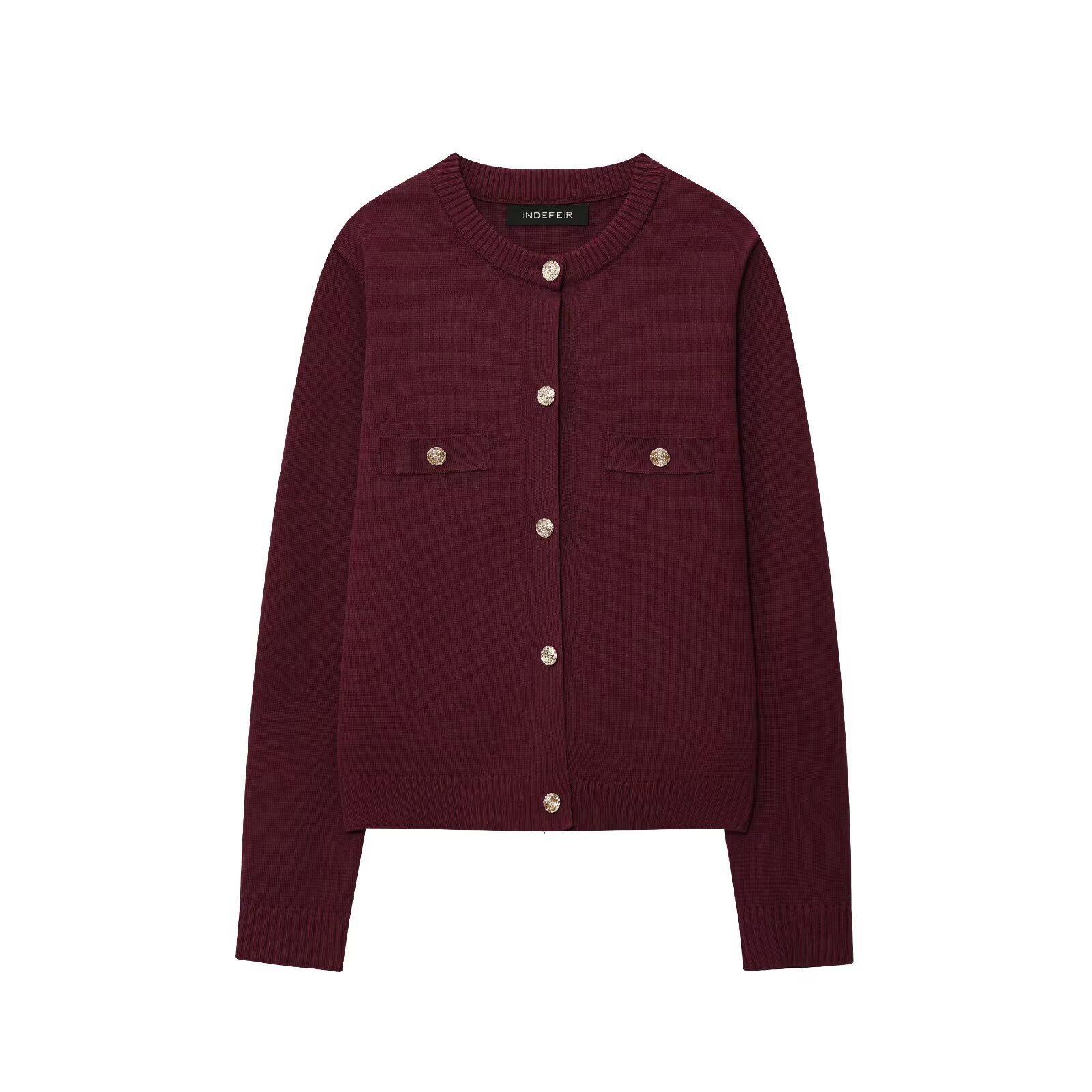 Cárdigan de punto - Chaqueta informal moderna con botones dorados KUN-00039