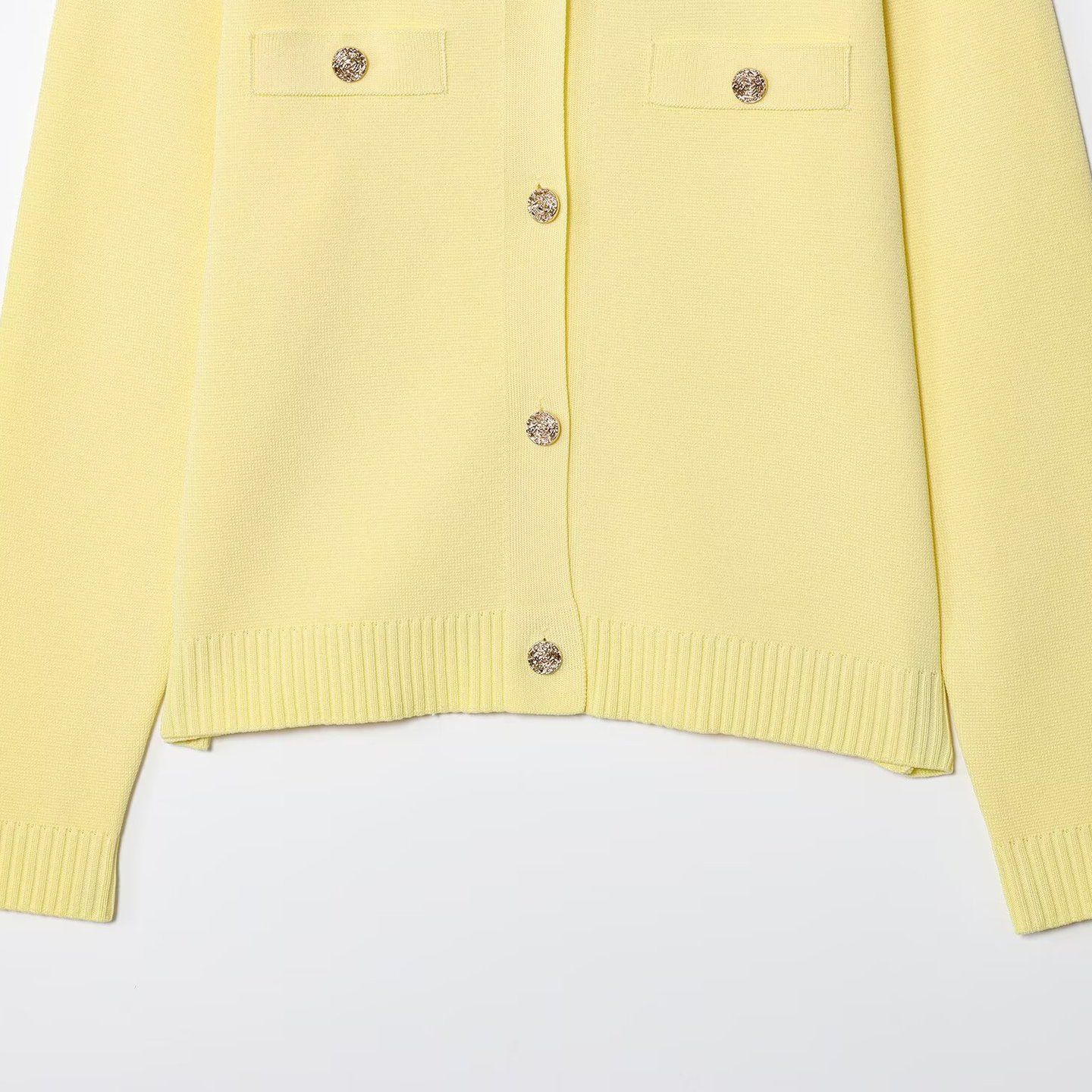 Cárdigan de punto - Chaqueta informal moderna con botones dorados KUN-00039