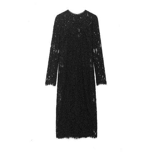 Lace Midi Dress - Elegant European Style KUN-00126