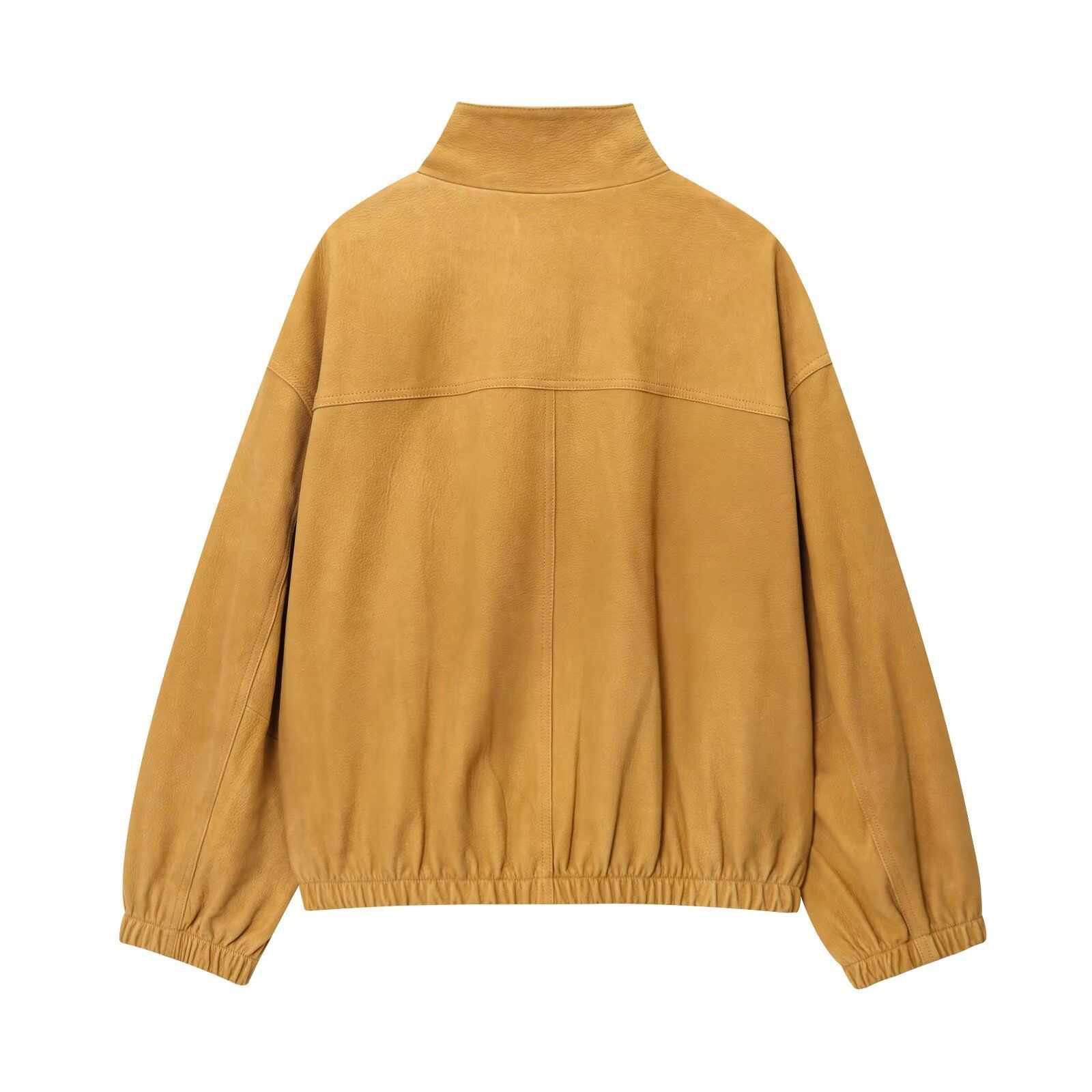 Leather Bomber Jacket Women's Fashion Pilot Coat KUN-00089