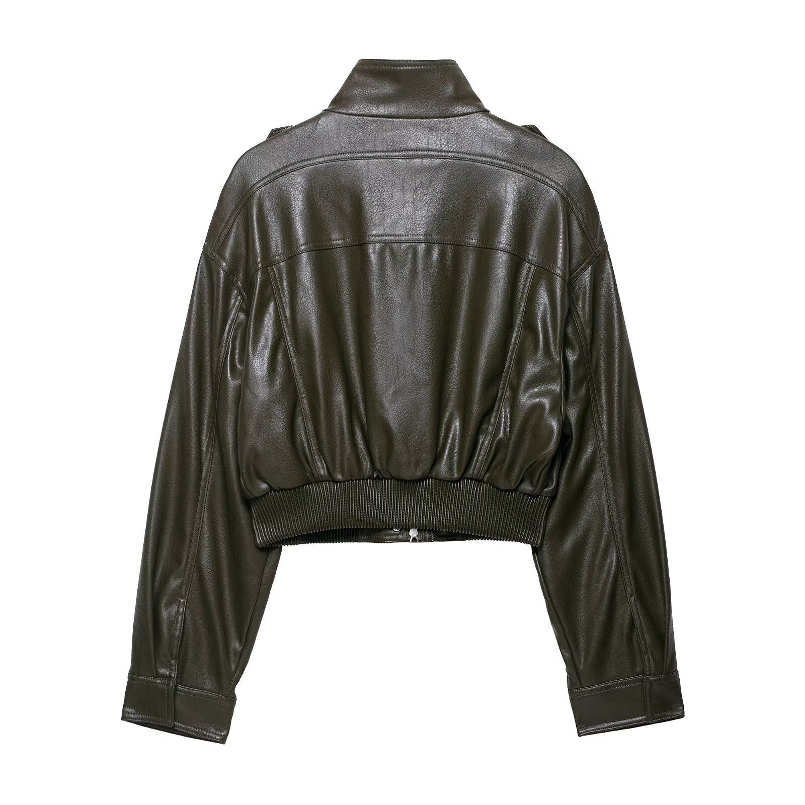 Giacca corta in similpelle - Elegante capospalla casual KUN-00131