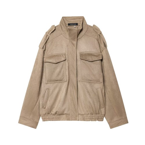 Chaqueta de ante - Prendas de abrigo informales de moda KUN-00134