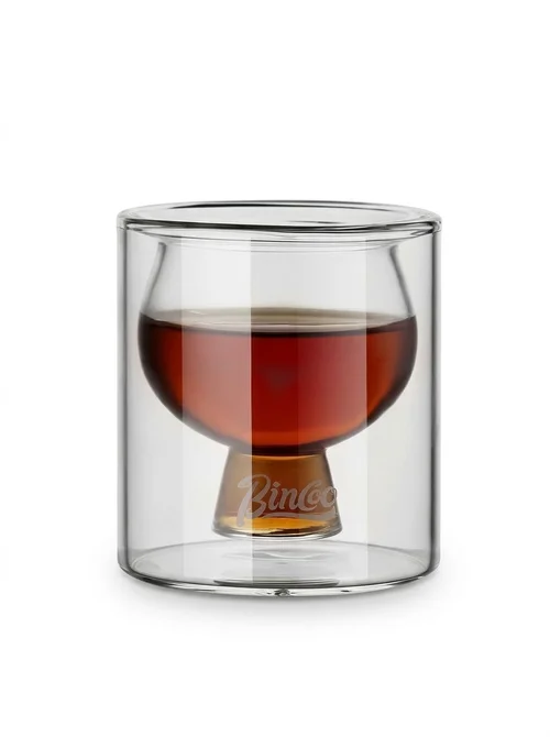 Bincoo Double Wall Glass Coffee Cup - Espresso & Tea Mug