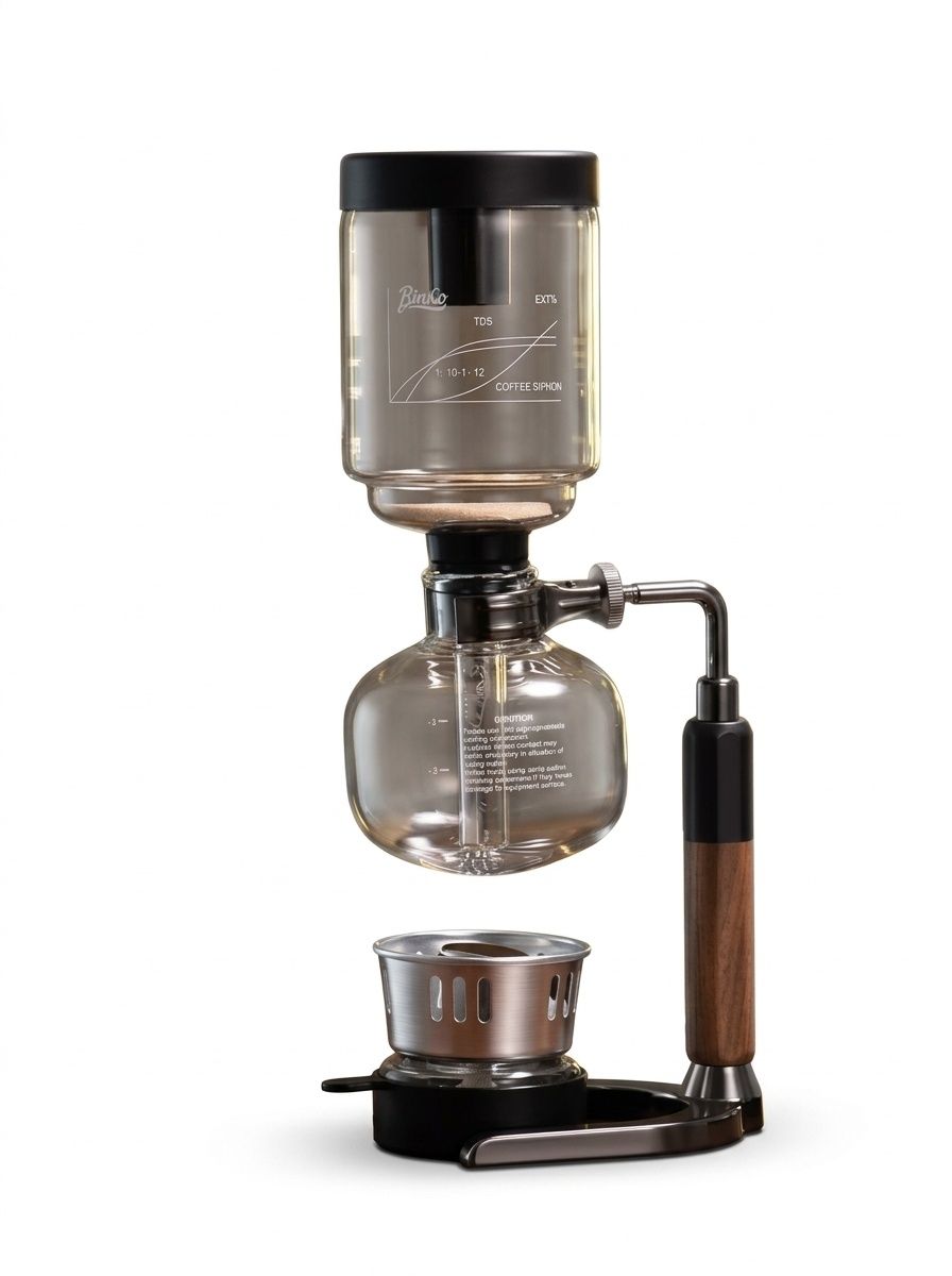 Bincoo Premium Siphon Coffee Maker with Light Wave Stove