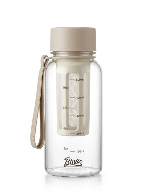 Bincoo Portable Cold Brew Coffee Maker Bottle with Filter and handle