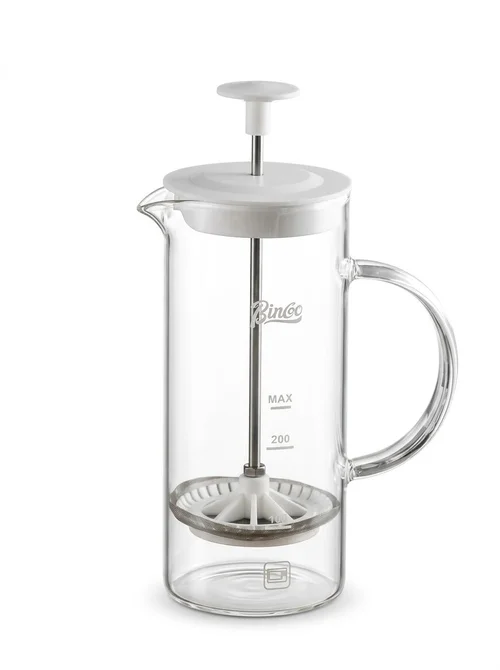 Bincoo Glass Milk Frother & French Press Coffee Maker