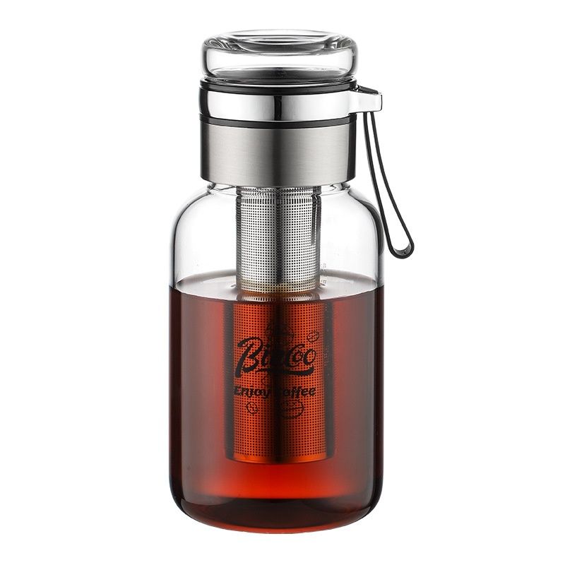 Bincoo Glass Cold Brew Coffee Maker & Tea Infuser Bottle
