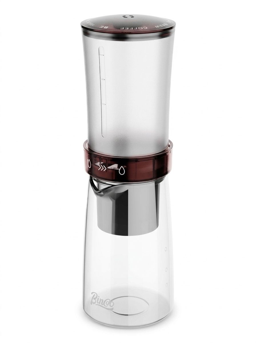 BinCoo Cold Brew Coffee Maker - Adjustable Drip Iced Coffee Brewer
