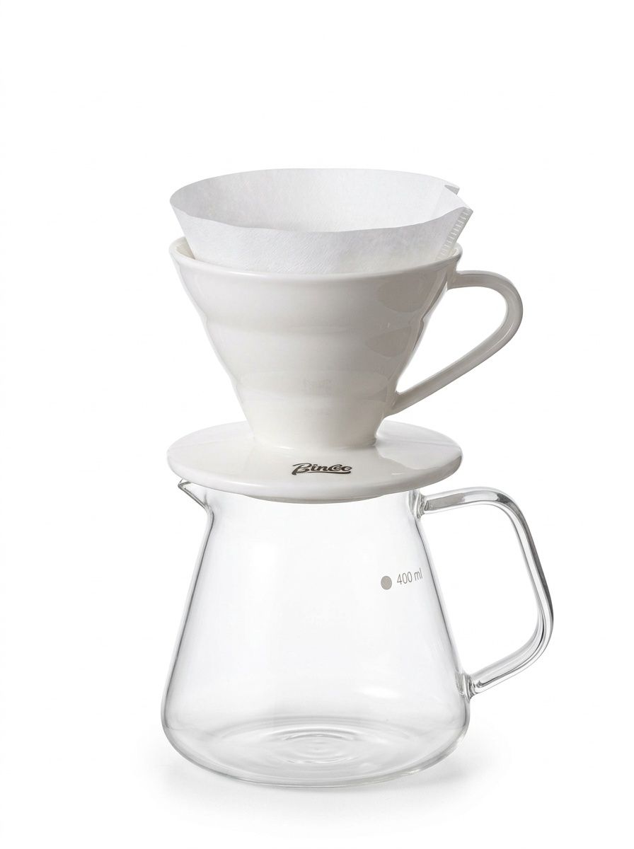 Bincoo Premium Coffee Filters - V-Shape, Bowl, Round & Drip Bag