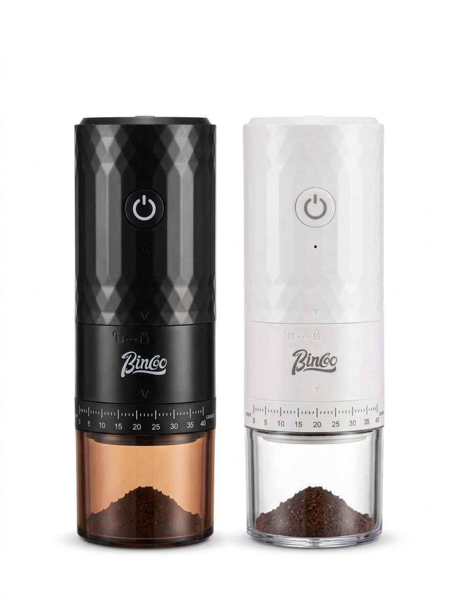 BinCo Portable Electric Coffee Grinder - Ceramic/Steel Burr