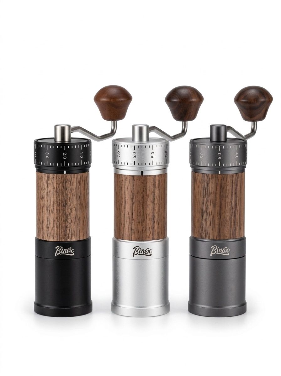 Bincoo Precision Manual Coffee Grinder - Adjustable Burr