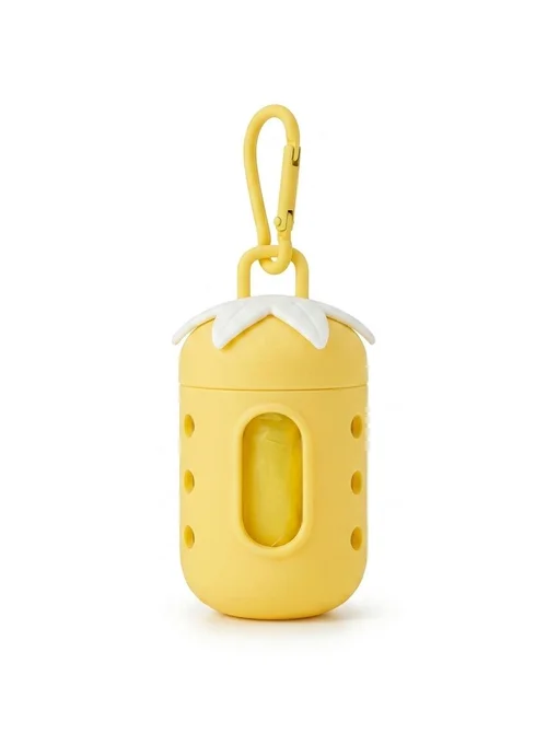 Cute Fruit Pet Poop Bag Dispenser with Carabiner Clip