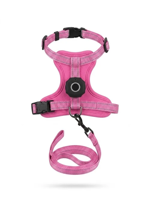 Anti-Escape Cat Harness & Leash Set with GPS Tracker Holder