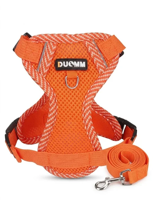 Breathable No-Pull Pet Harness & Leash Set for Dogs & Cats