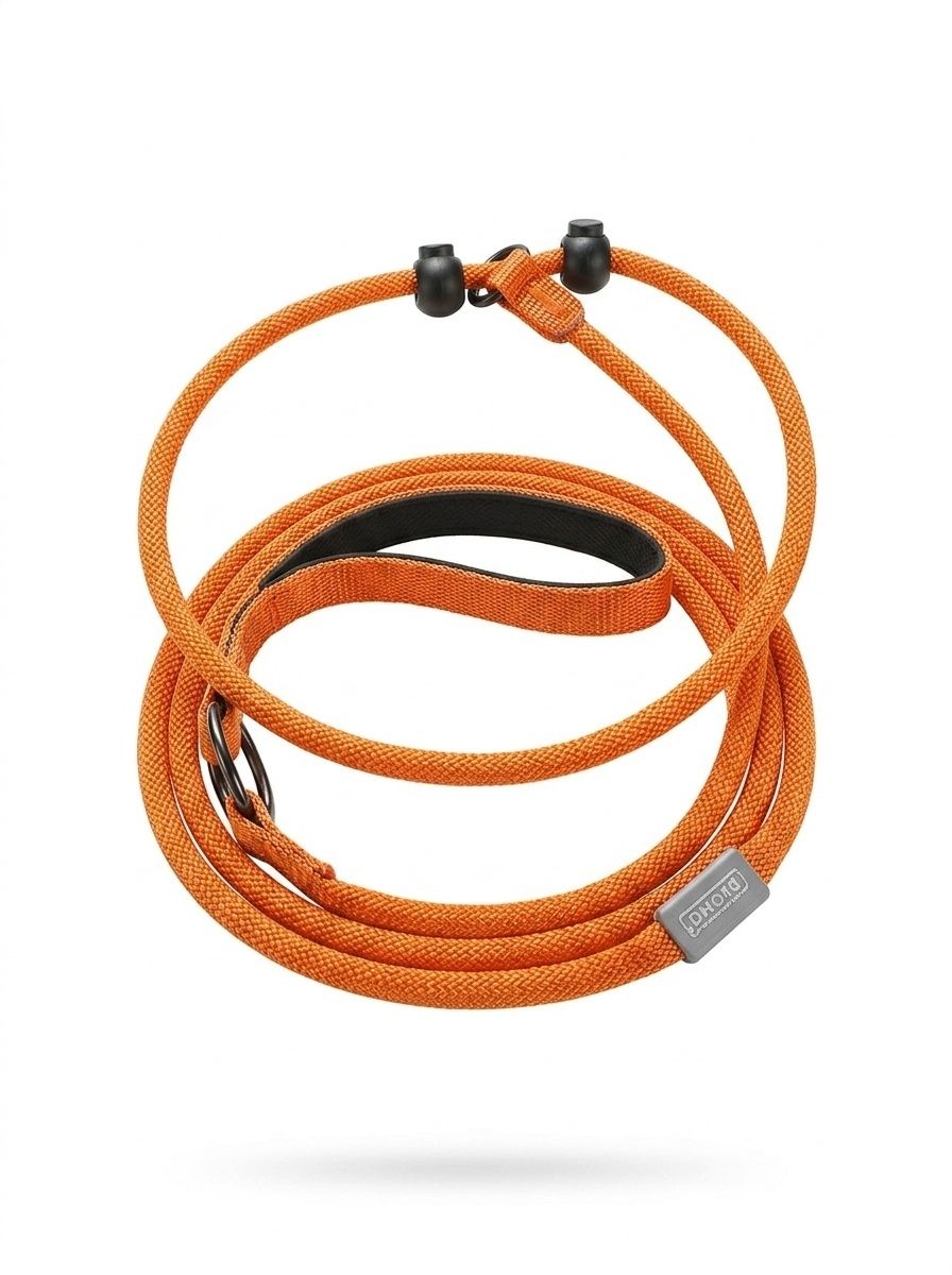 Nylon P-Rope Dog Leash & Collar Combo for Training & Walking