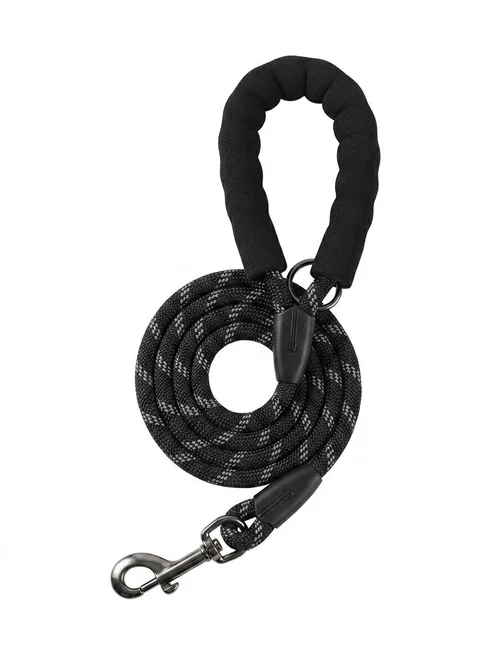 Reflective Dog Leash with Padded Handle - Durable Nylon Pet Lead