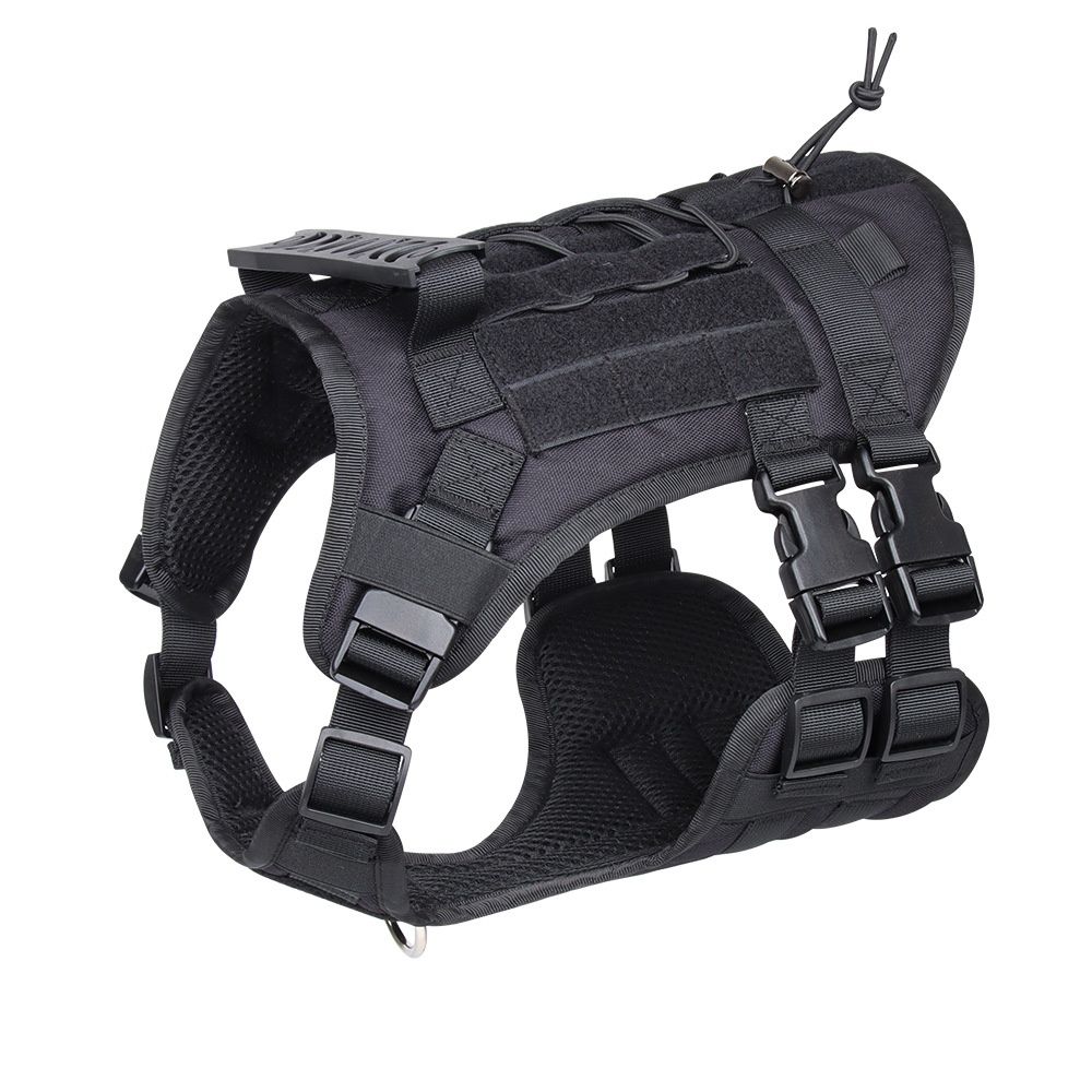 Durable Tactical Dog Harness - Adjustable No-Pull Vest for Training