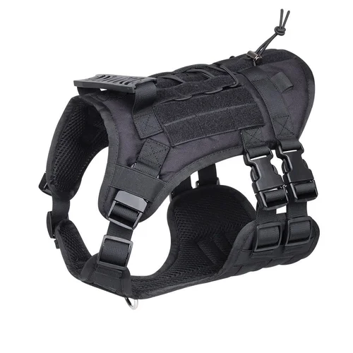 Durable Tactical Dog Harness - Adjustable No-Pull Vest for Training