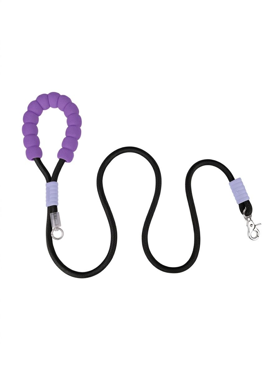 Comfort Grip Pet Leash with Poop Bag Dispenser - Durable Nylon