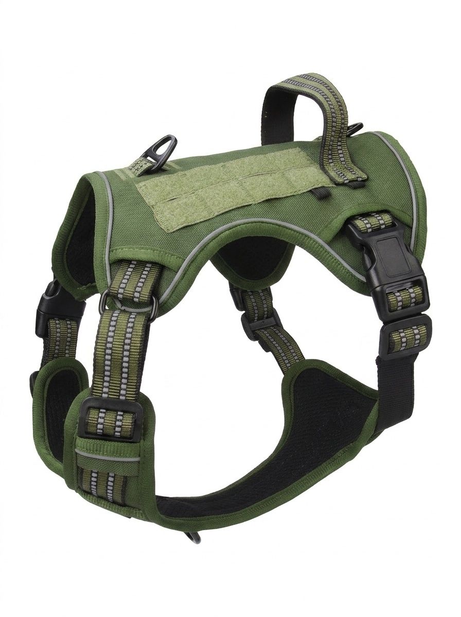 Tactical No-Pull Dog Harness with Reflective Straps & Handle