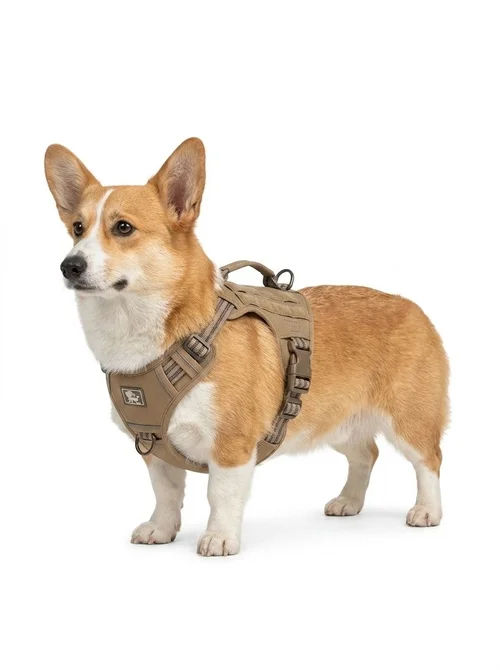 Tactical No-Pull Dog Harness with Reflective Straps & Handle
