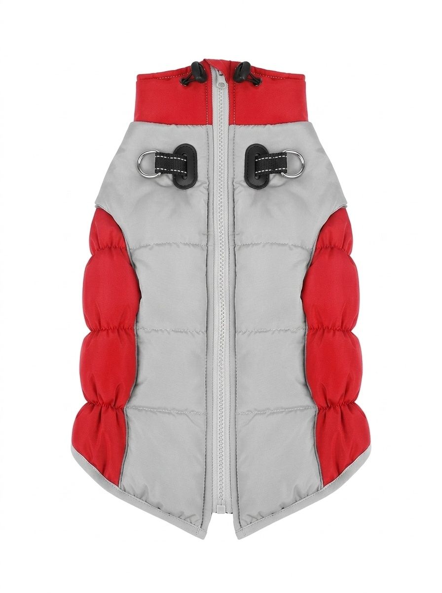 Warm Reversible Dog Puffer Vest - Waterproof Winter Pet Jacket